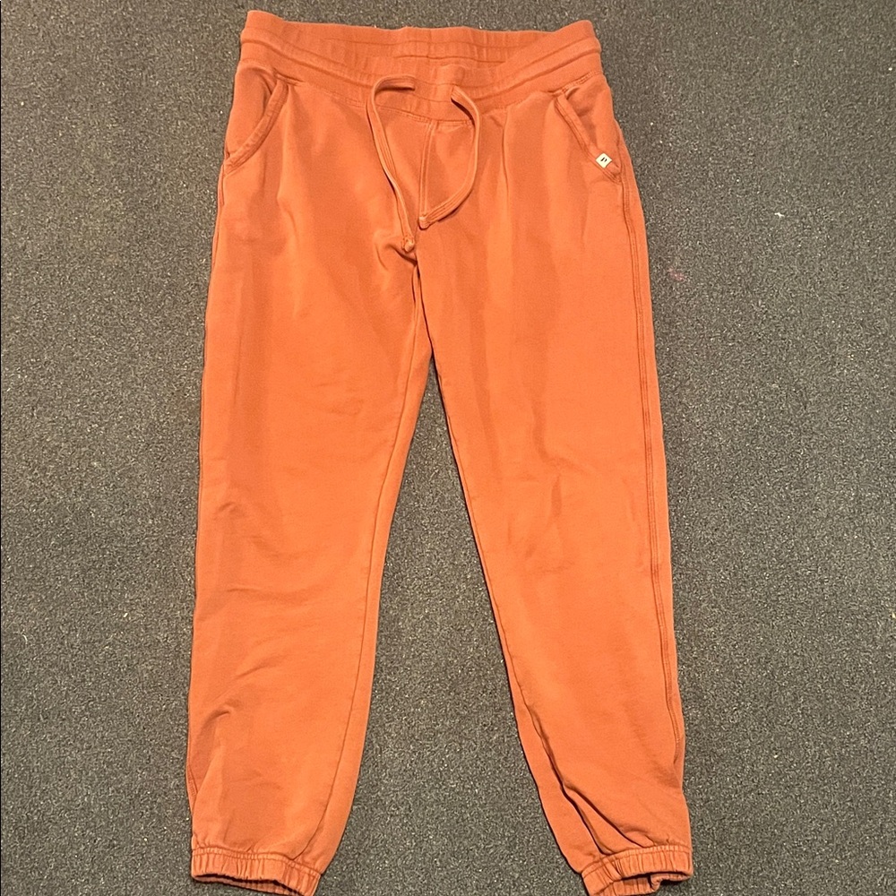 Pact Rust/pink Joggers - organic cotton - women’s medium